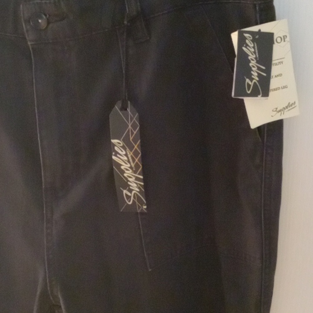 Supplies by UB Workshop Peg Herringbone Pants Plus Sz 16 NWT GRAY - Picture 5 of 10